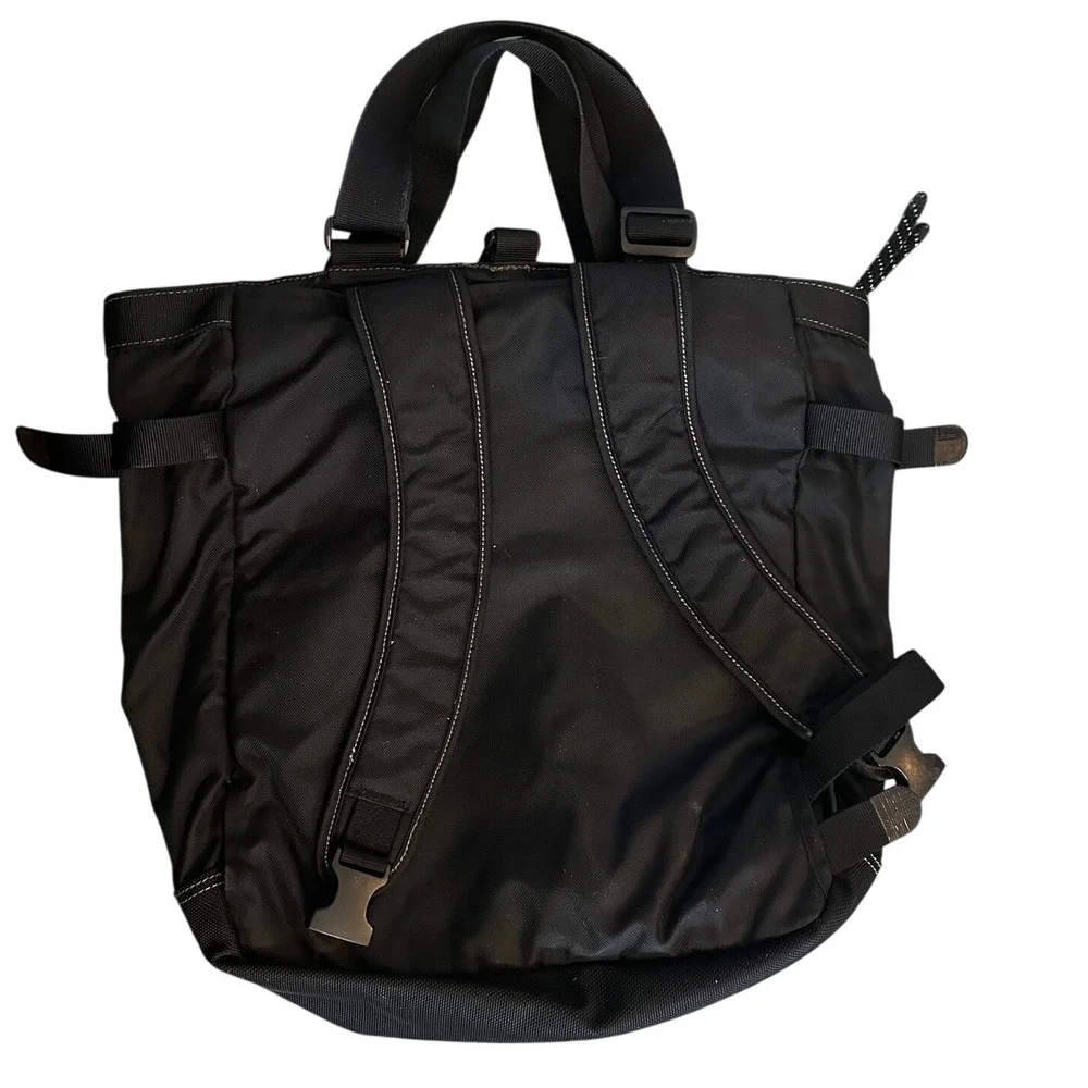 Overland Equipment Black Nylon Convertible Backpack Tote‎ Bag Utility Gorpcore